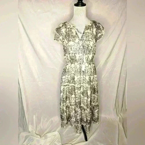 Moon River black and white Bohemian dress size small - Picture 1 of 5